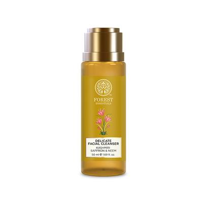 forest Essentials Delicate Facial Cleanser Kashmiri Saffron & Neem Face Wash 50ml - Face Wash & Cleansers