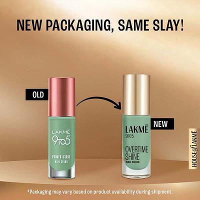 Lakme 9 to 5 Primer + Gloss Nail Colour Green Pistachio 6 ml - Nail Polish