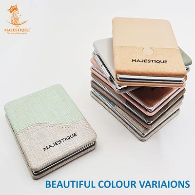 Majestique Compact Mirror, Classic Canvas Texture 1X/2X Magnification 1's - Others