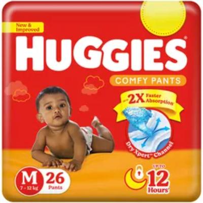 Huggies Comfy Dry Xpert Diaper Pants (M) 26's - Diapers & Wipes