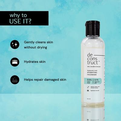 Deconstruct Hyaluronic Acid Hydrating Facewash 100 ml - Face Wash & Cleansers