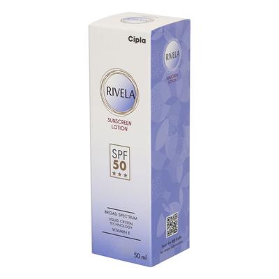 Rivela SPF 50 Sunscreen Lotion 50ml - Dry Skin-Emo