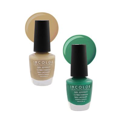 Incolor Gel Effect Matte Nail Enamel Combo 18 Pack Of 02 (97-34) 15 Ml - Kajal & Kohls