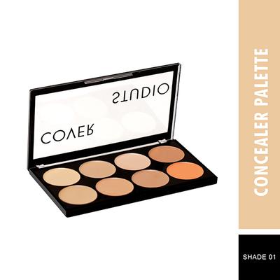 Swiss Beauty Cover Studio Ultra Base Concealer Palette - (Shade-01) 19gm - Concealer