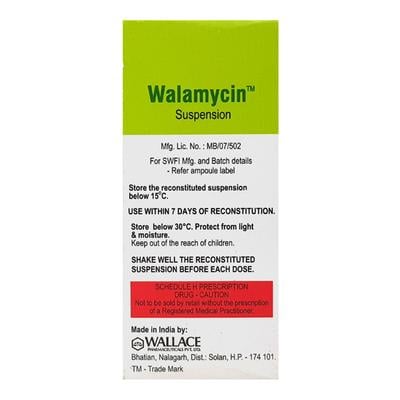 Walamycin Suspension 30ml - Bacterial Infections-OAB