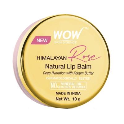 Wow Life Science Himalayan Rose Lip Balm for Moisturize Chapped & Cracked Lips Dry 10 gm - Lip Balms
