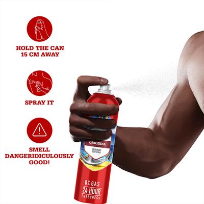 Old Spice Original No Gas Deodorant Body Spray Perfume for Men 140 ml - Men Deodorants/Roll-Ons