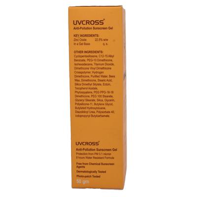 UVCROSS SPF 50+ PA++++ Sunscreen Gel 50gm - Sunscreen Preparations-Emo