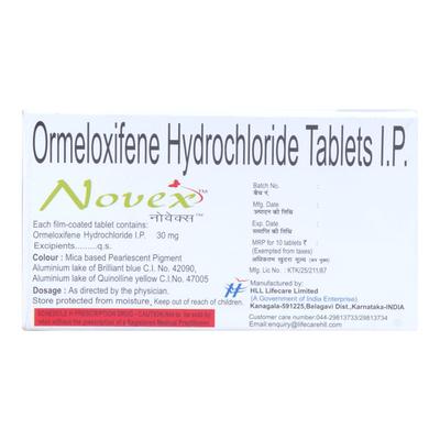 Novex Tablet 10'S - Contraception-Ora