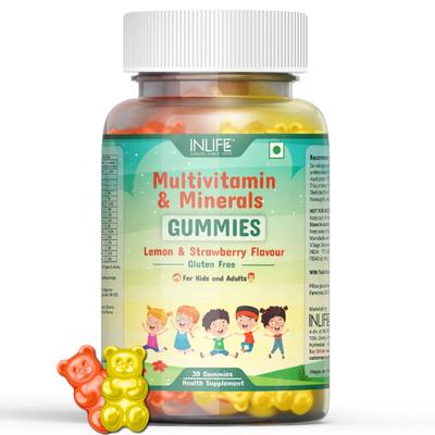Inlife Multivitamin & Minerals Gummies - Lemon & Strawberry 30's - Multi-Vitamins