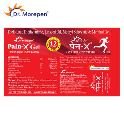 Dr.Morepen Pain-X Gel 30 gm - Gel/Cream