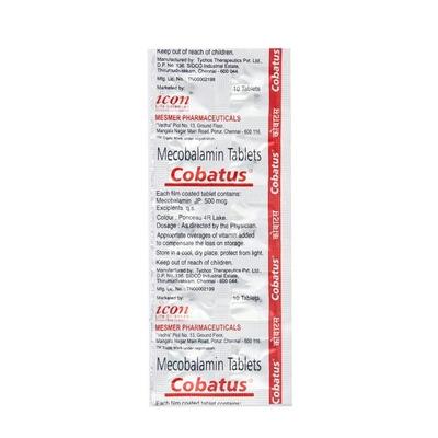 Cobatus Tablet 10'S - Iron Supplement/Anaemia-Vma