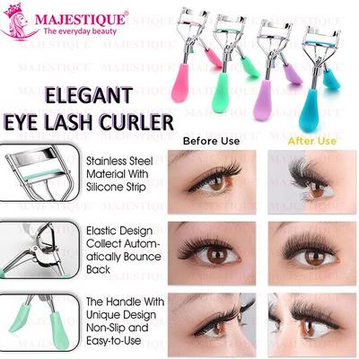 Majestique Premium Elegant Eyelash Curler Non-Slip Lashes Curler Fit All Eye Shape Curved Lash Curler 1's - Eyelash Curlers
