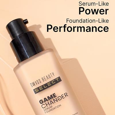 Swiss Beauty Select Game Changer Serum Lightweight Foundation - Nude Cream 30 gm - Foundation