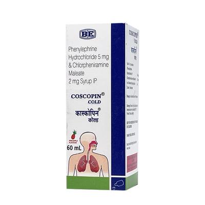 COSCOPIN COLD PINEAPPLE FLAVOUR Syrup 60ml - Cough And Cold-Cou