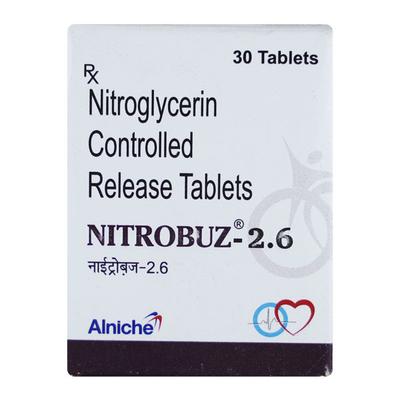 NITROBUZ 2.6 Tablet 30's - Angina