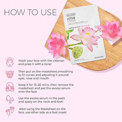 The Face Shop Real Nature Lotus Face Mask 20 Gm - Sheet Masks