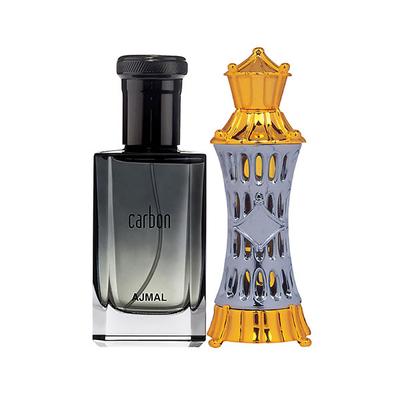Ajmal Carbon EDP Citrus Spicy Perfume And Mizyaan Concentrated Perfume Oil Oriental Musky 114 ml - Perfumes (Edt/Edp)