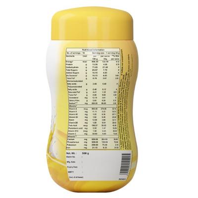 Endura Mass Weight Gain Powder - Banana Flavour 500 gm - Weight Gain