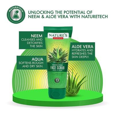 Nature's Essence Protecting Neem & Aloe Face Scrub 65 ml - Face Scrubs