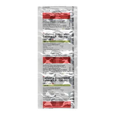 Cefi DT 100mg Tablet 10'S - Bacterial Infections-Cep