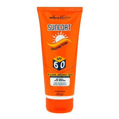 Gemblue Biocare Suncoat SPF60 Sunscreen Cream 200 ml - Body Sunscreen