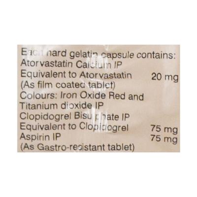 Clopitab CV Gold 20mg Capsule 10'S - High Cholesterol-Dys