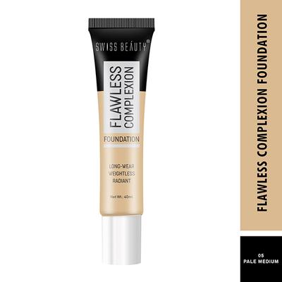 Swiss Beauty Flawless Complexion Foundation - (Medium Pale) 40 ml - Foundation
