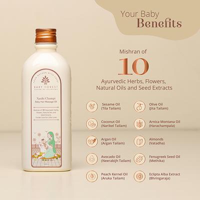 Baby Forest Nanhi Champi Baby Hair Massage Oil 200 ml - Creams, Lotions & Oils