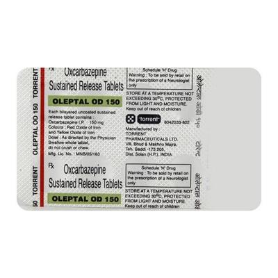 Oleptal OD 150mg Tablet 10'S - Epilepsy/Convulsion-Ant