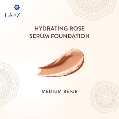 Lafz Rose Serum Foundation, Medium Beige 30 ml - Foundation