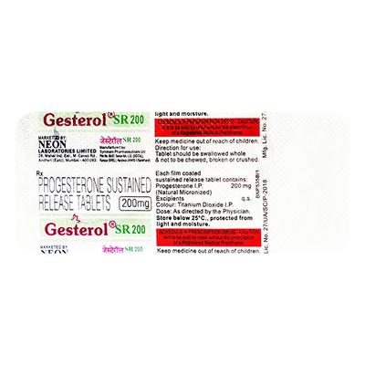 Gesterol SR 200mg Tablet 10'S - Hormonal Therapy-Oes