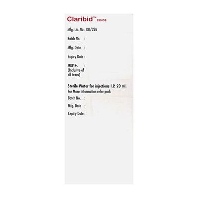 CLARIBID 250 DS Fruit Punch Flavour Syrup 30ml - Bacterial Infections-Mac