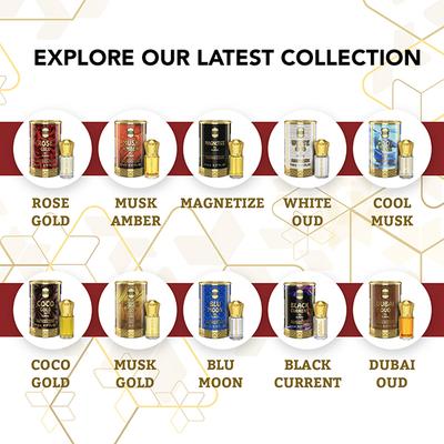 Ajmal Rose Gold Concentrated Perfume Free From Alcohol for Unisex 5 ml - Perfumes (Edt/Edp)