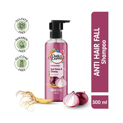 Buds & Berries Red Onion & Ginseng Shampoos 300 ml - Shampoos
