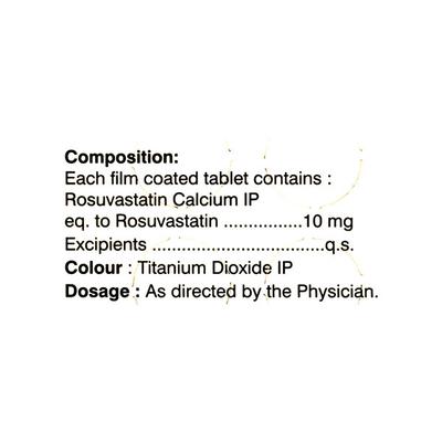 Rosupack 10Mg Tablet 10's - High Cholesterol-Dys
