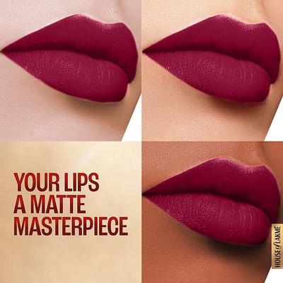 Lakme 9to5 Powerplay Priming Matte Lipstick, Lasts 16hrs, Red Velvet, 3.6 gm - Lipsticks