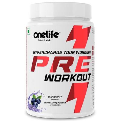Onelife Preworkout Powder - Blueberry 200 gm - Workout Essentials