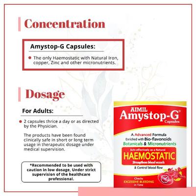 Aimil Amystop-G Capsule (Pack of 2 x 20's) - Speciality Medicines