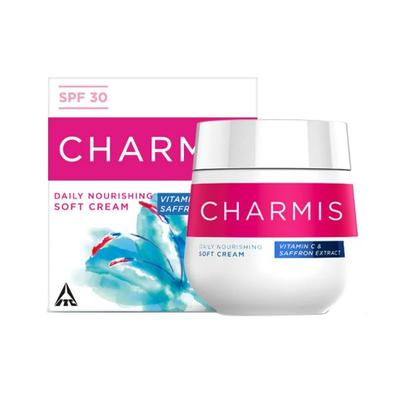 Charmis Daily Nourishing Soft Cream with Vitamin C Saffron Extracts And Spf 30 200 ml - Face Moisturizers