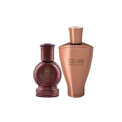 Ajmal Tempest Concentrated Perfume Oil Floral Attar And CD 99 Mukhallat Concentrated Perfume Oil Floral Oriental Attar 26 ml - Deodorants/Roll-Ons