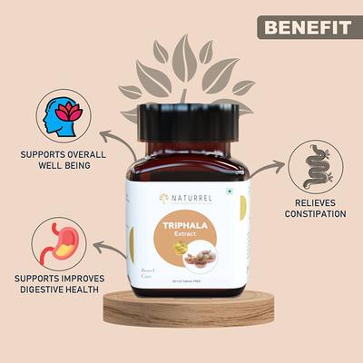 Naturrel Triphala Extract Bowel Care Tablet 50's + Free 10's - Pure Herbs