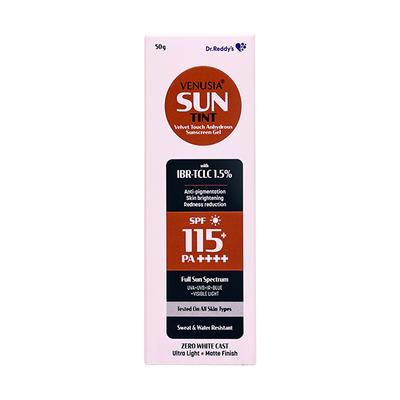 VENUSIA SUN TINT SPF 115+ PA ++++ UVA+UVB+IR Sunscreen Gel 50g - Sun Protectors-Emo