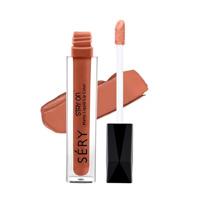 Sery Stay On Matte Liquid Lipstick Sand Nude, Brown (LSO - 04) 5 ml - Liquid Lipsticks