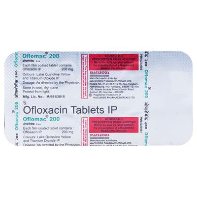 Oflomac 200mg Tablet 10'S - Bacterial Infections-Qui