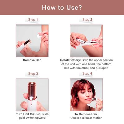 Flawless Facial Hair Remover - Lavendar - Hair Removal Accessories