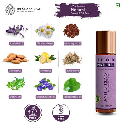 The Old Natural Anti Stress Essential Oil Roll On 10 ml - Essential Oils