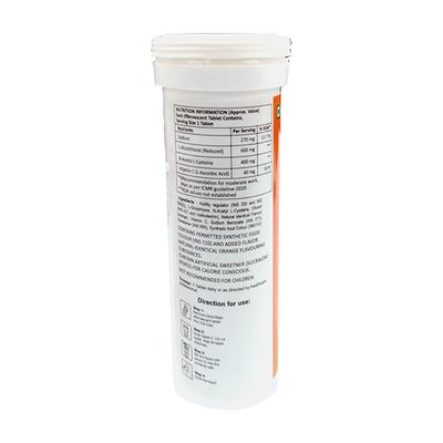 GLUTA BLAST ORANGE FLAVOUR Effervescent Tablet 10's - Supplements-Vam