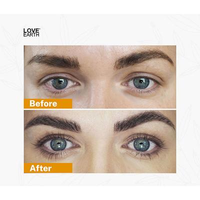 Love Earth Organic Eyelash Growth Serum Enriched With Pure Organic & Natural Essential Oils 5 ml - Eyelashes