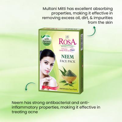 Rosa Neem Face Pack 25 g - Face Packs
